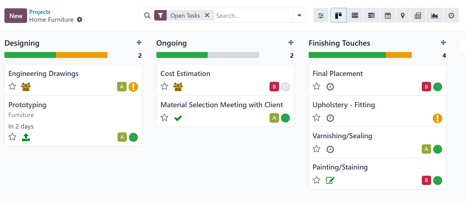 odoo erp website project