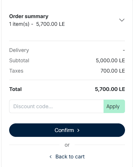 odoo online shoppine billing